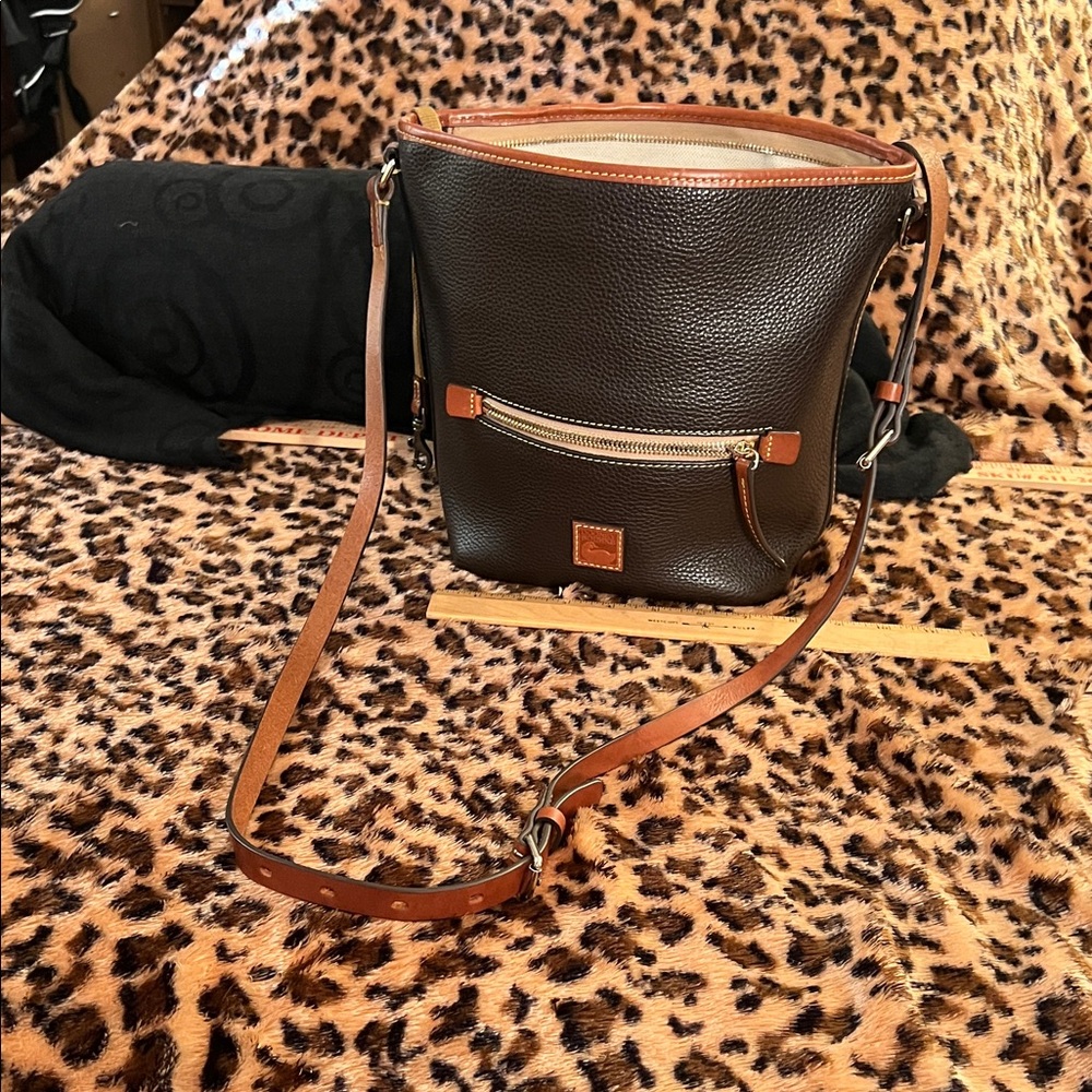 Dooney & Bourke Black and Tan Crossbody Bag